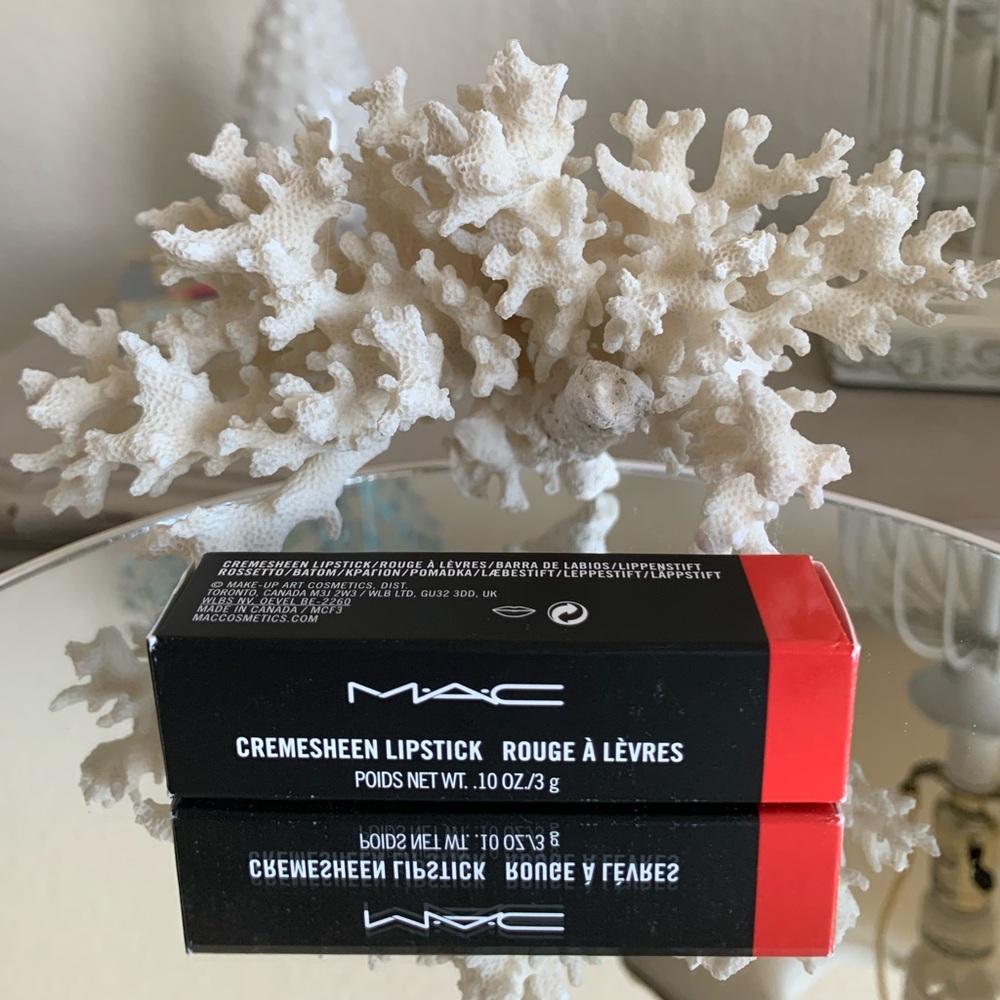 MAC Cremesheen Lipstick Pretty Boy Shade 231 Classic Red Coral Discontinued Item - Picture 5 of 11